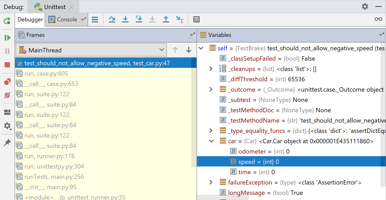 Debugging output Debugging output
