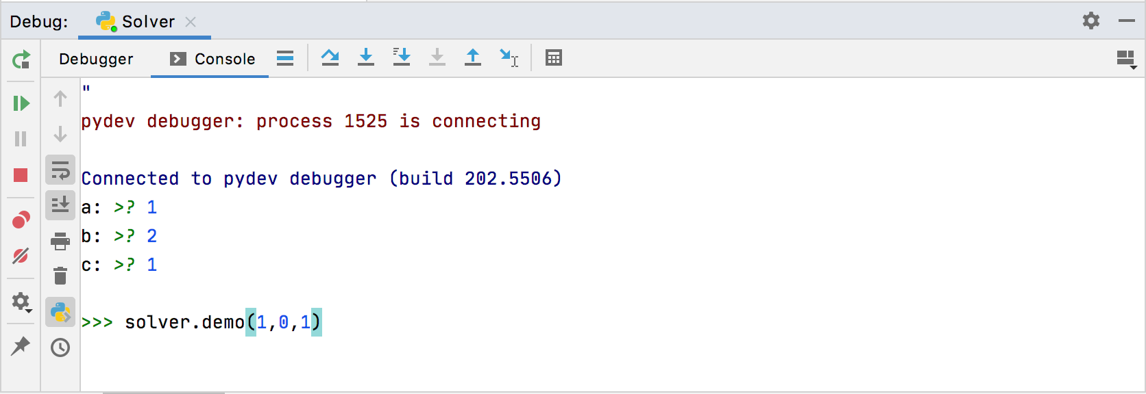 debug python script command line