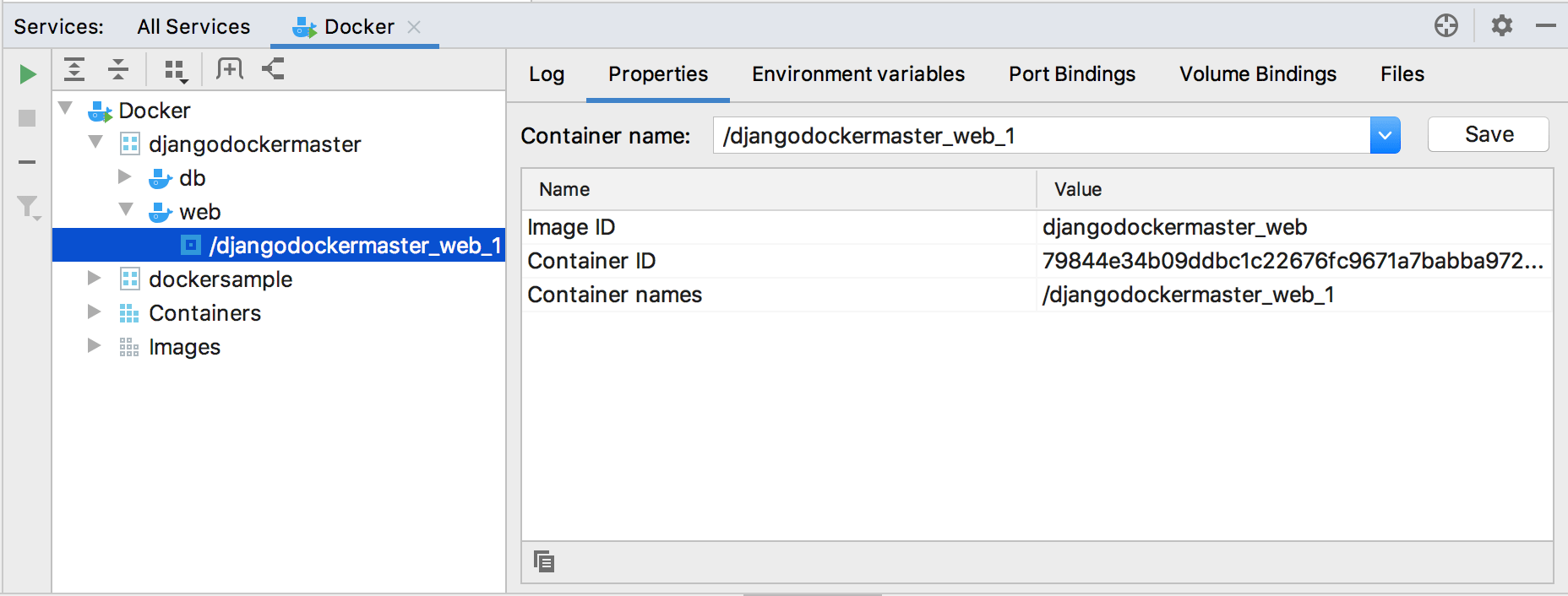 Docker window Docker window