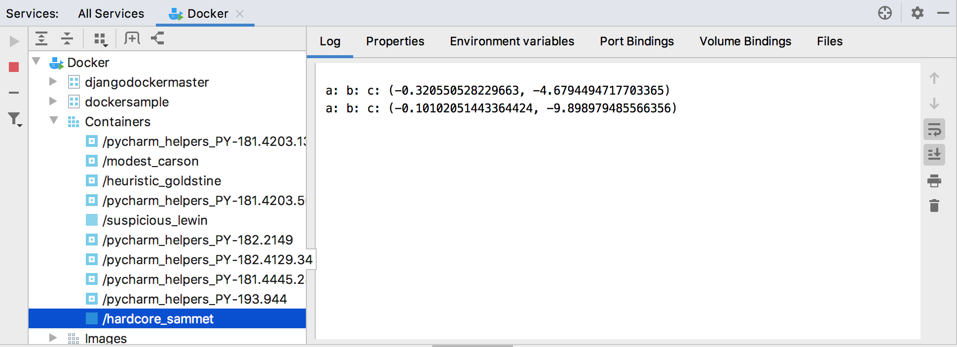 Docker tool window Docker tool window