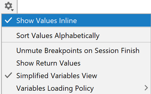 Show values inline Show values inline