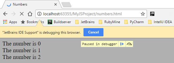 Web page paused in debugger Web page paused in debugger