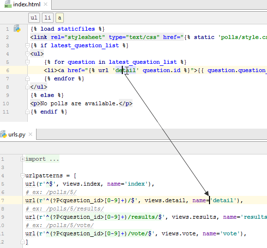 py jumping from template to url py jumping from template to url