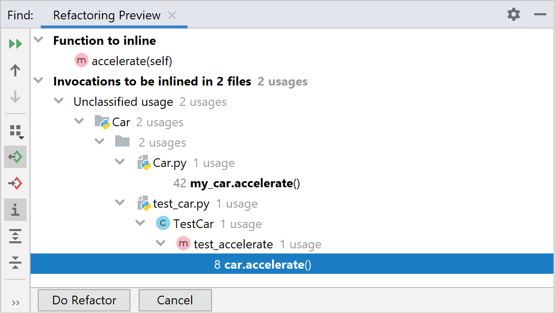Review of the inline method refactoring Review of the inline method refactoring