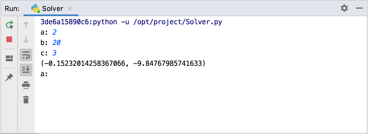 Running in a Docker container Running in a Docker container