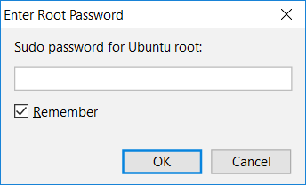 sudoのパスワードを入力する Entering your sudo password