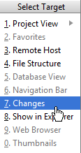 select target changes select target changes