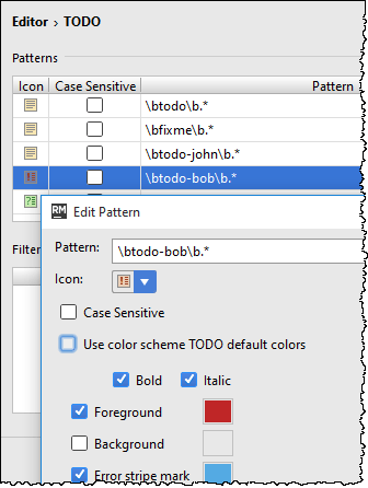 TODO settings TODO settings