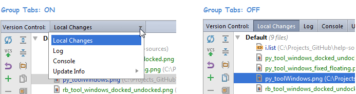 Group tabs result Group tabs result