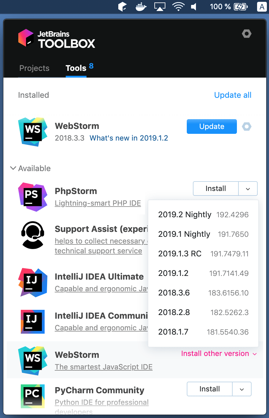 download install webstorm on mac