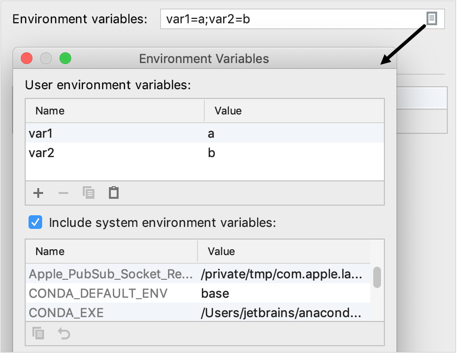 C environment variables