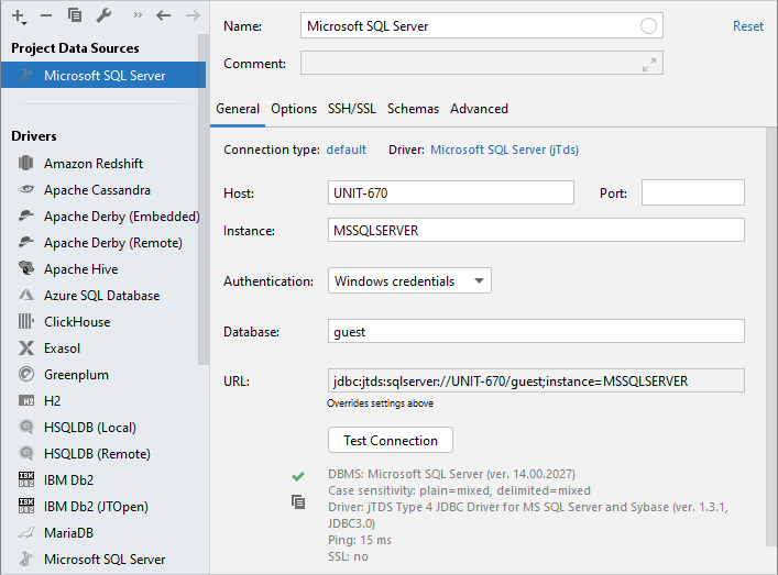Connect by using SQL Server authentication Connect by using SQL Server authentication
