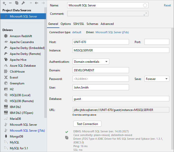 Connect by using SQL Server authentication Connect by using SQL Server authentication