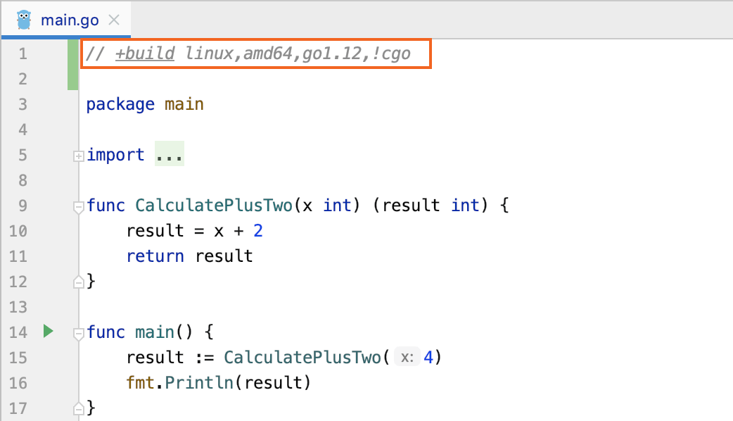 Build constraints Build constraints