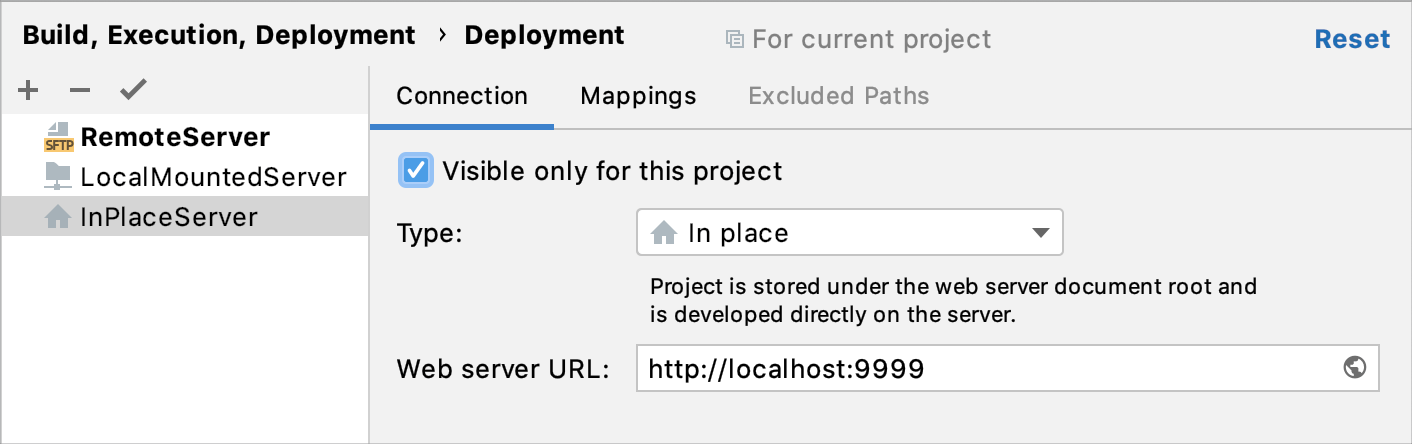 In-place server configuration In-place server configuration