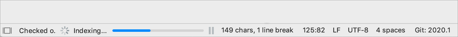 Indexing is in progress Indexing is in progress