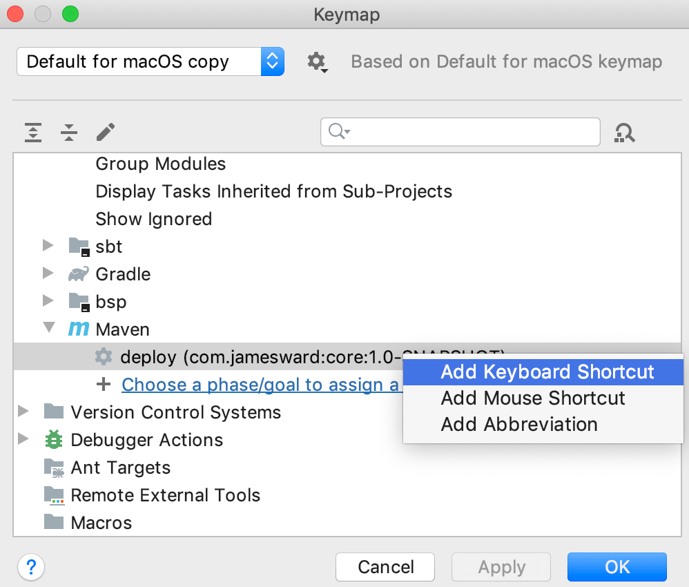 Maven update interval. Мавен фазы сборки. maven формы. keymap. idea keymap.
