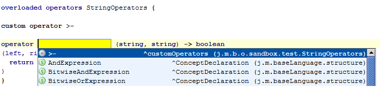 Capture custom operator