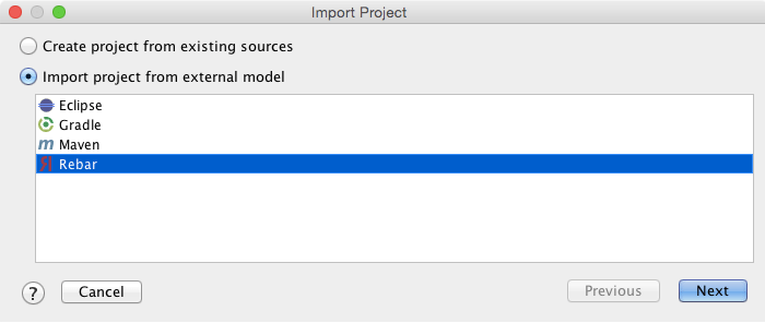 Erlang インポートプロジェクト Erlang import project