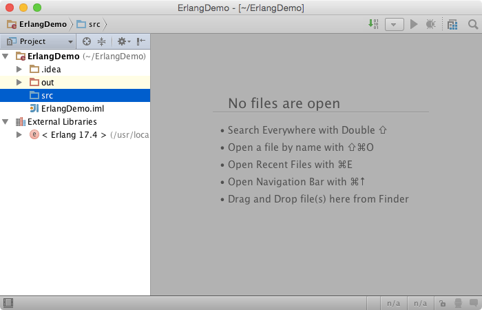 Erlang プロジェクト Erlang project
