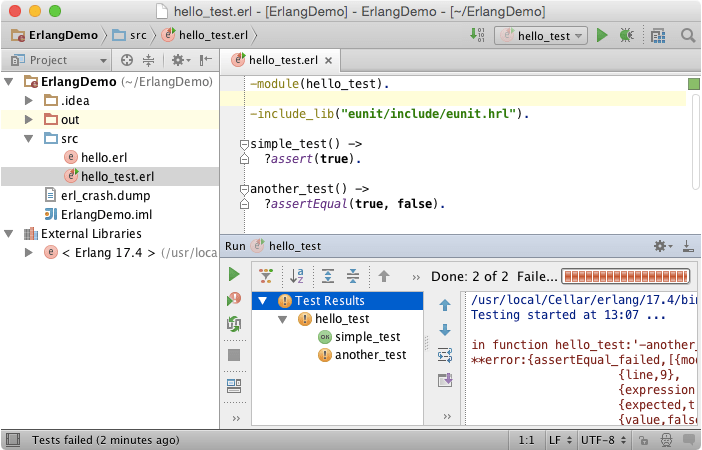 Erlang テスト Erlang test