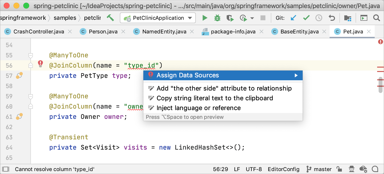Applying quick-fixes Applying quick-fixes