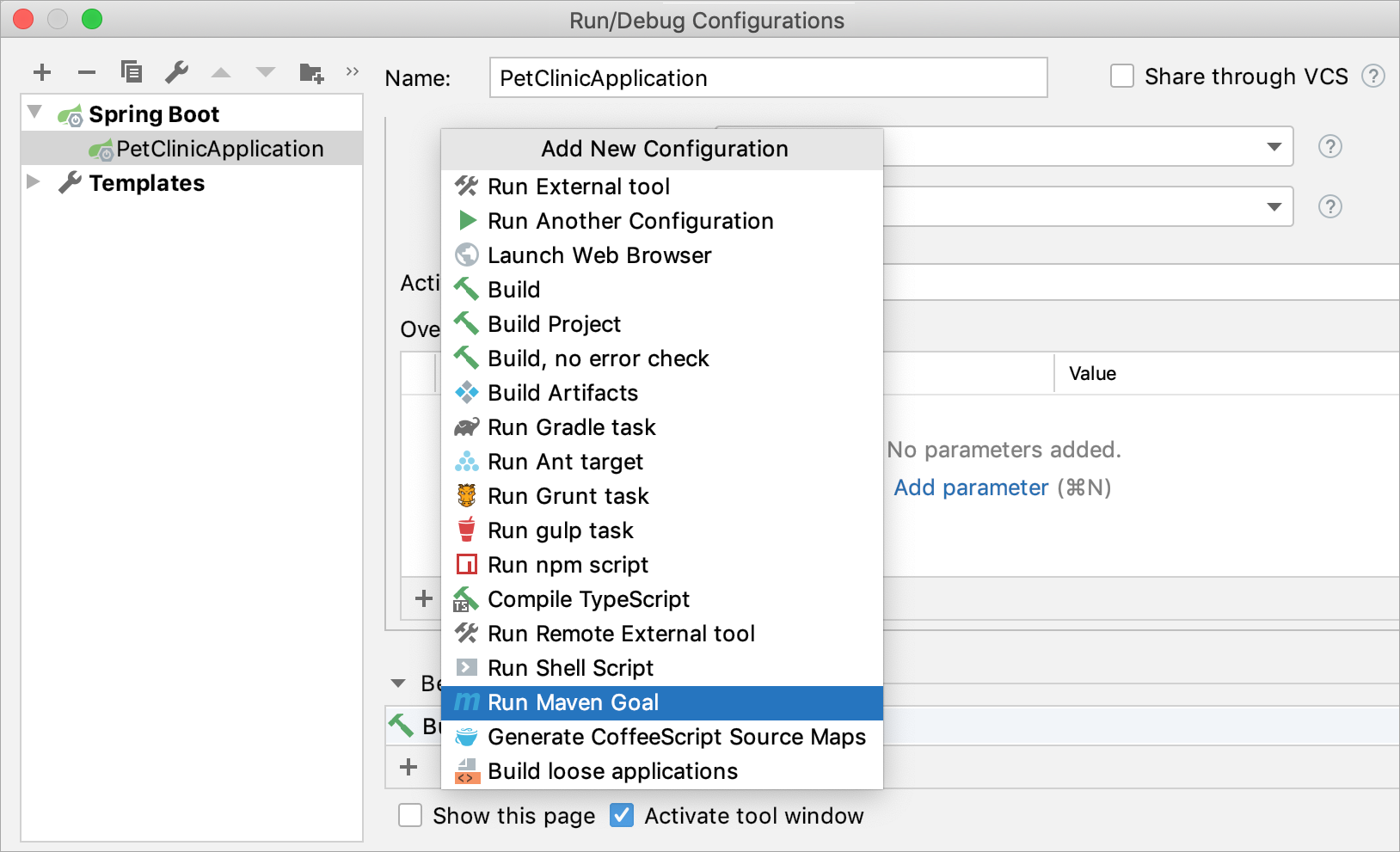 Running Maven goals Running Maven goals