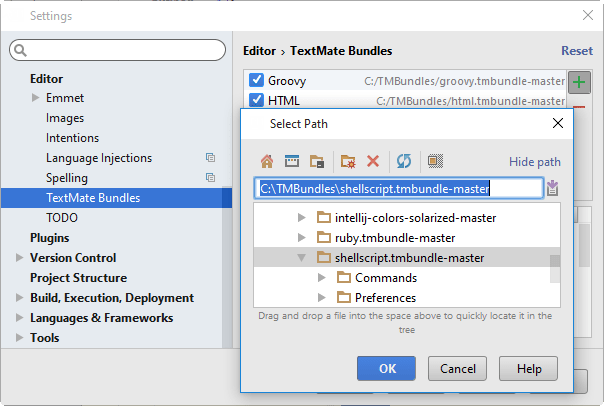 install textmate bundle windows phpstorm