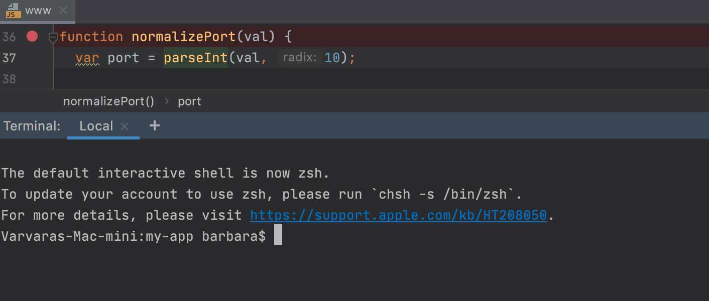 node script debugger