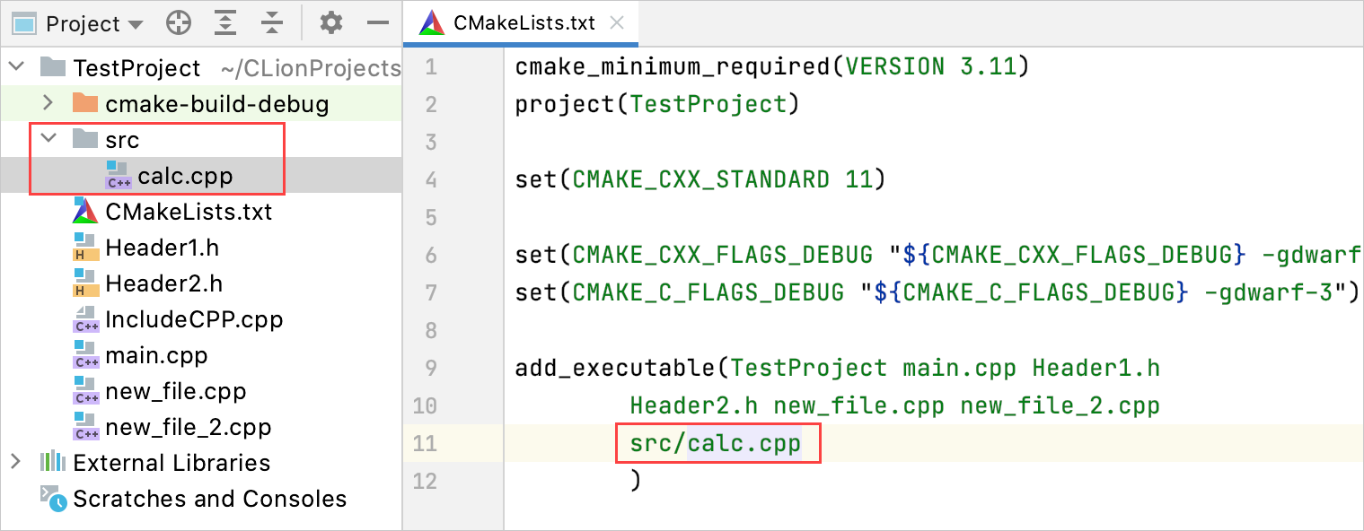 cmake set variable superset list of files