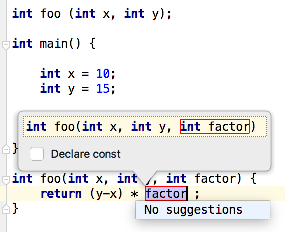 Cl extract parameter name