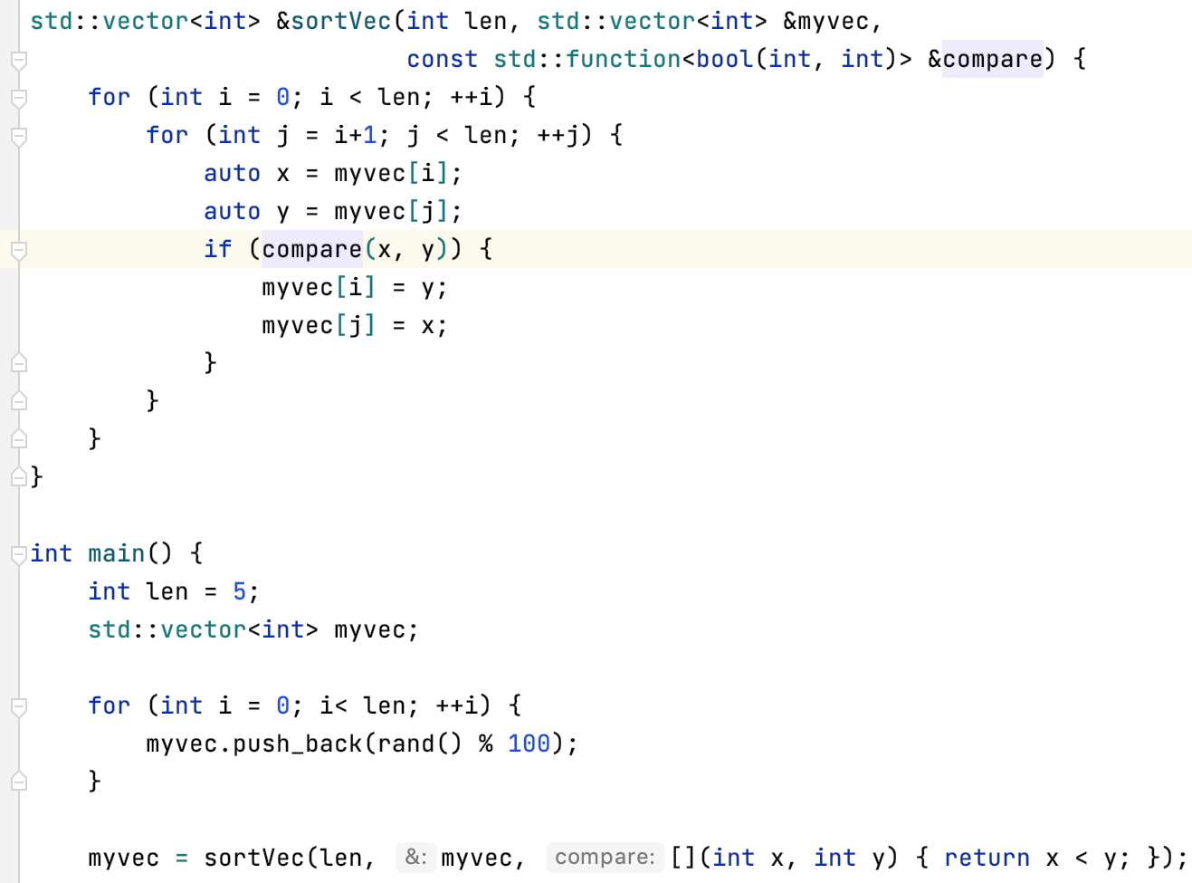 The result of Extract Lambda Parameter