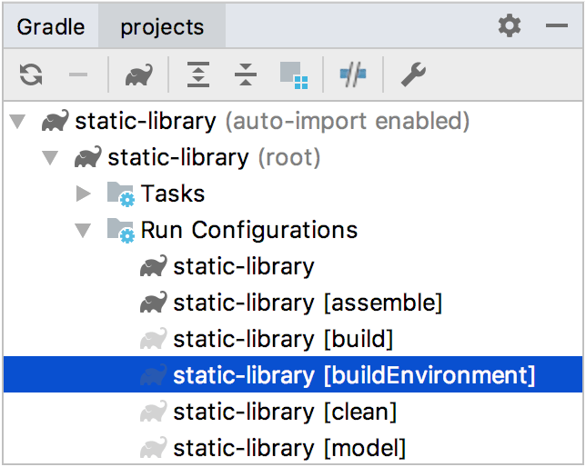 Run Gradle task