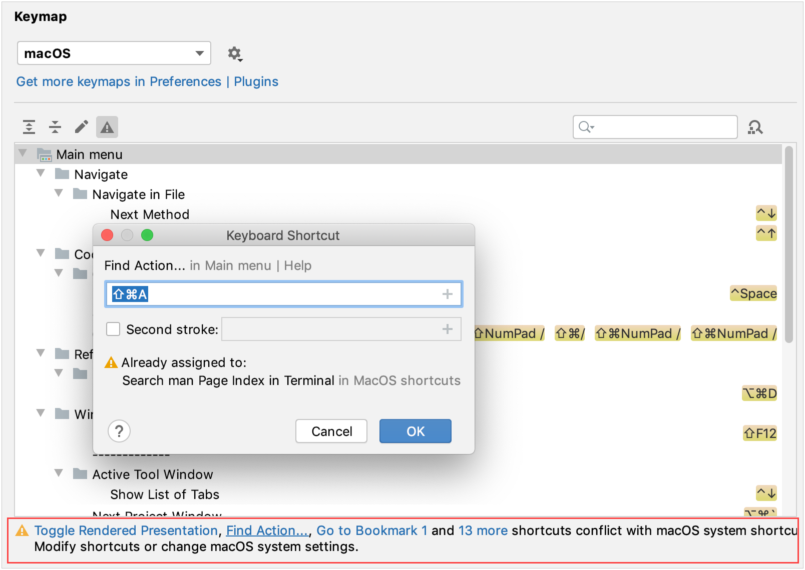 phpstorm shortcuts