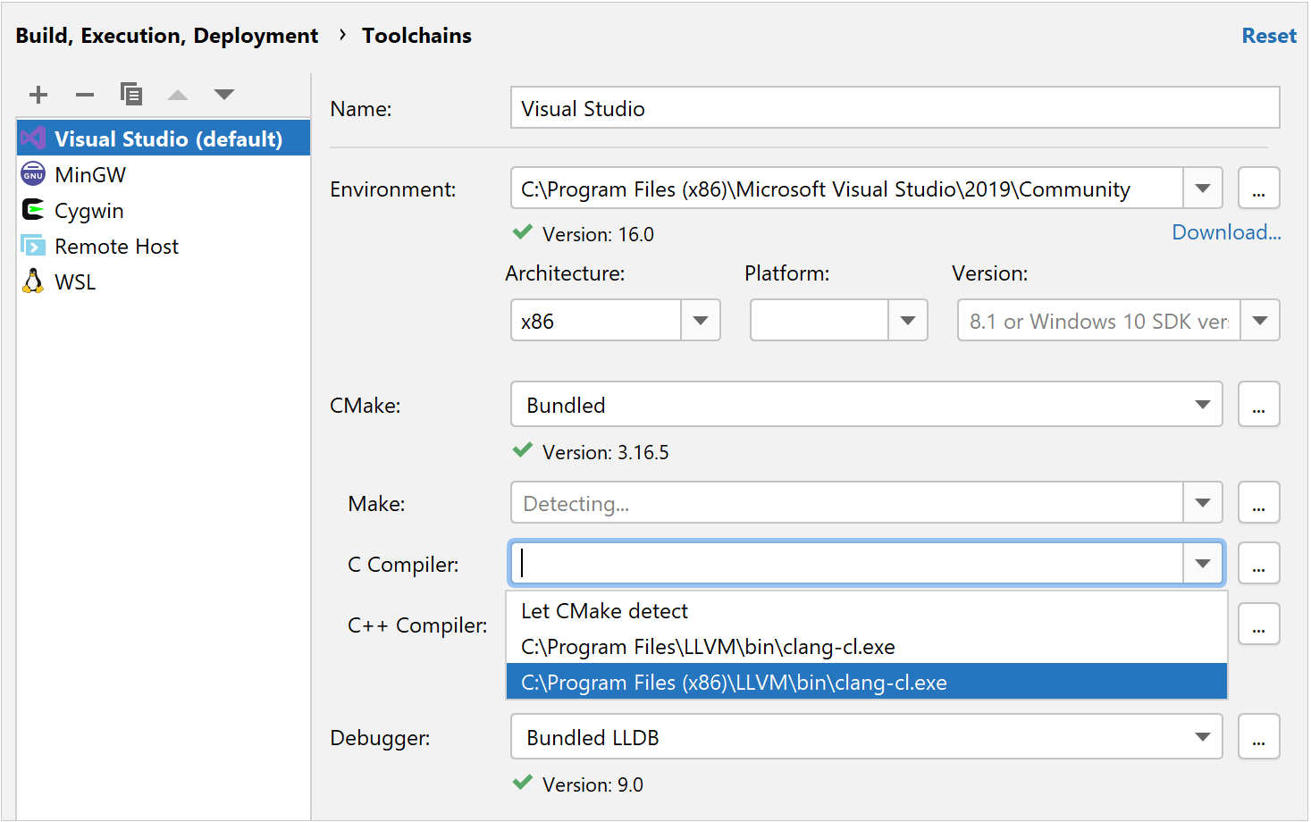 Visual studio c++ ide