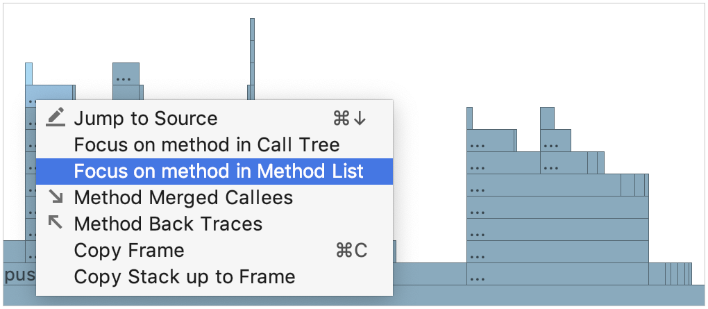 context menu for tab elements