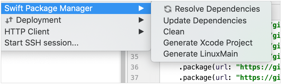 Swift Package Manager actions