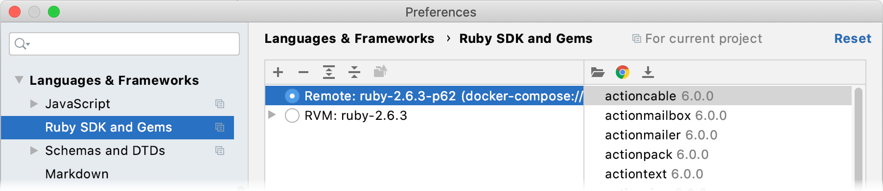 Ruby SDK and Gems: Docker Compose
