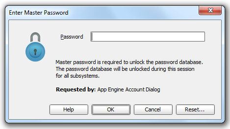 Gae password