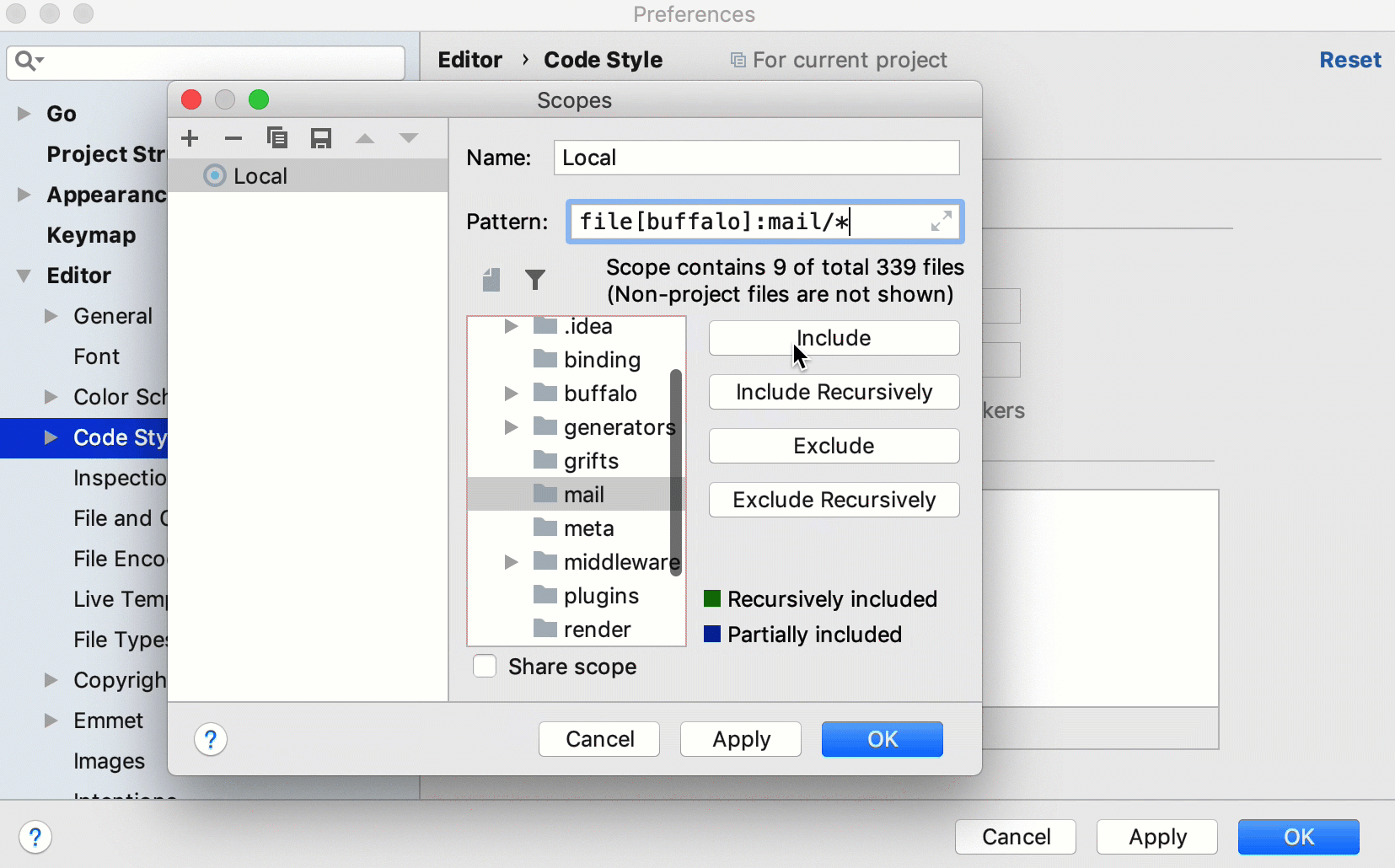 Disable code formatting in a scope