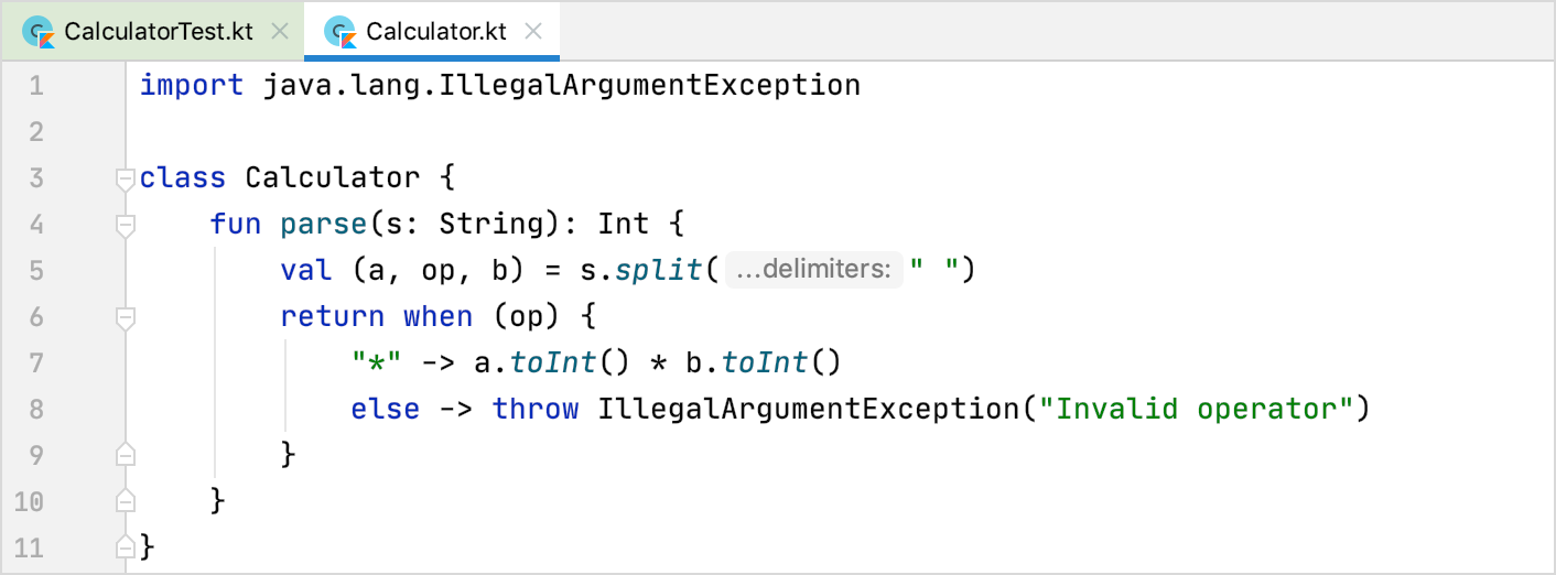 Fixing the code of the method to satisfy test conditions