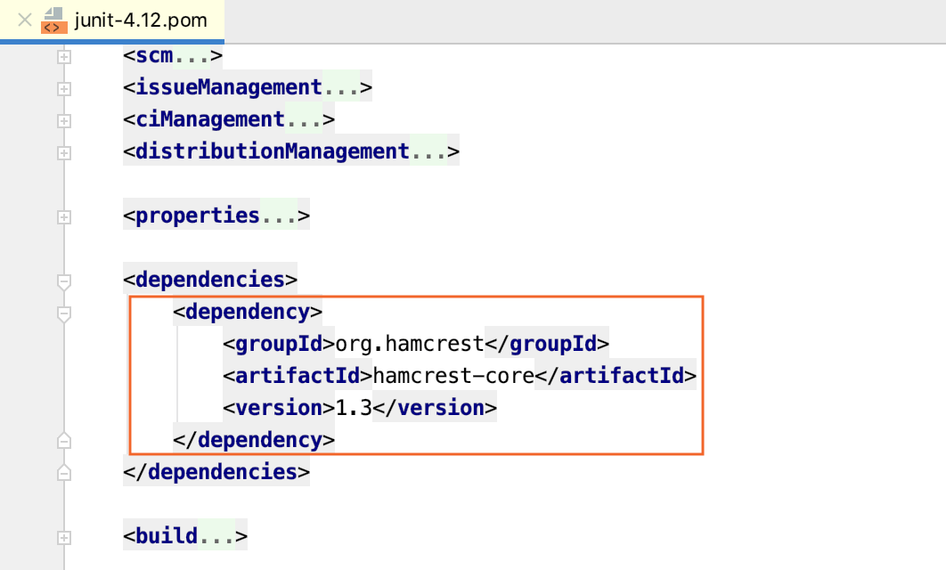 the dependency POM with transitive dependencies