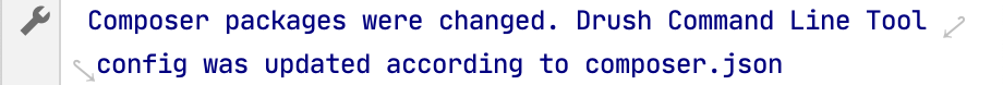 Drush auto-configuration message in Composer Log