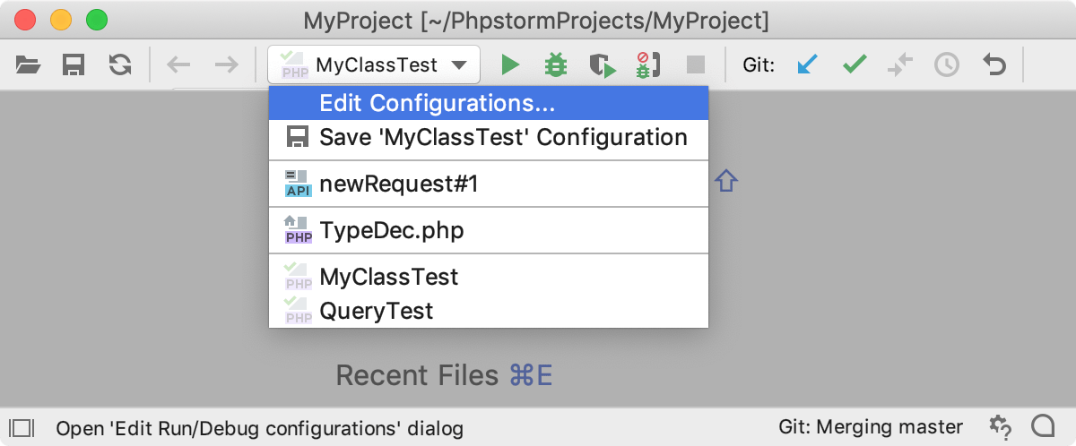 実行 デバッグ構成 Phpstorm