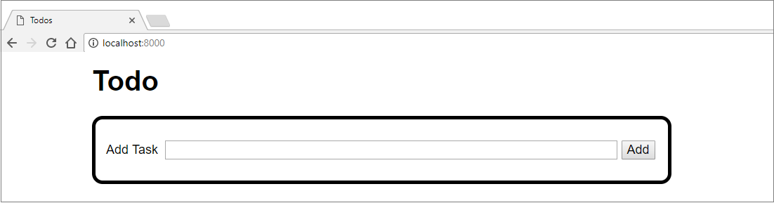 Django application output