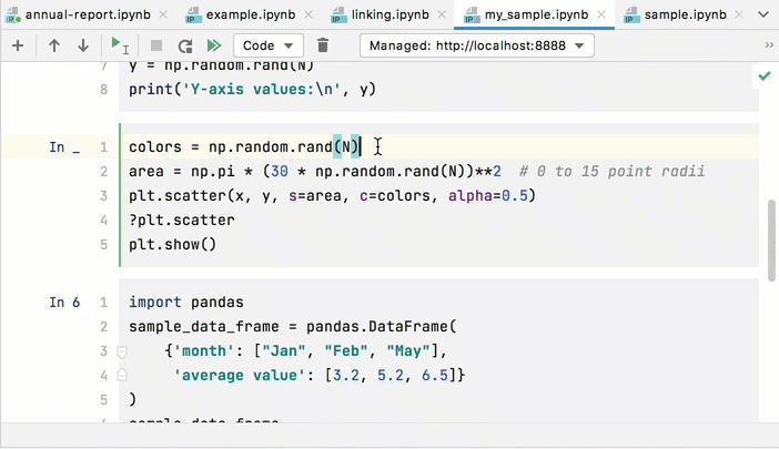 Edit Jupyter notebook files | JetBrains DataSpell