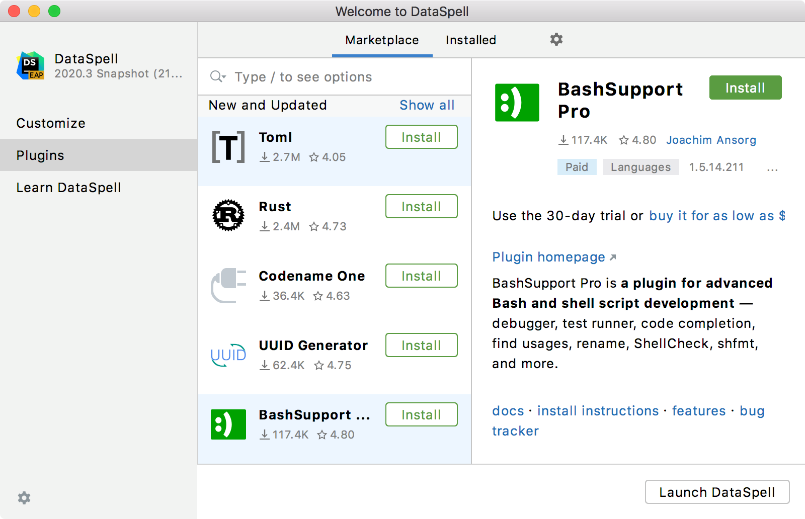 instal the new for mac JetBrains DataSpell 2023.1.3