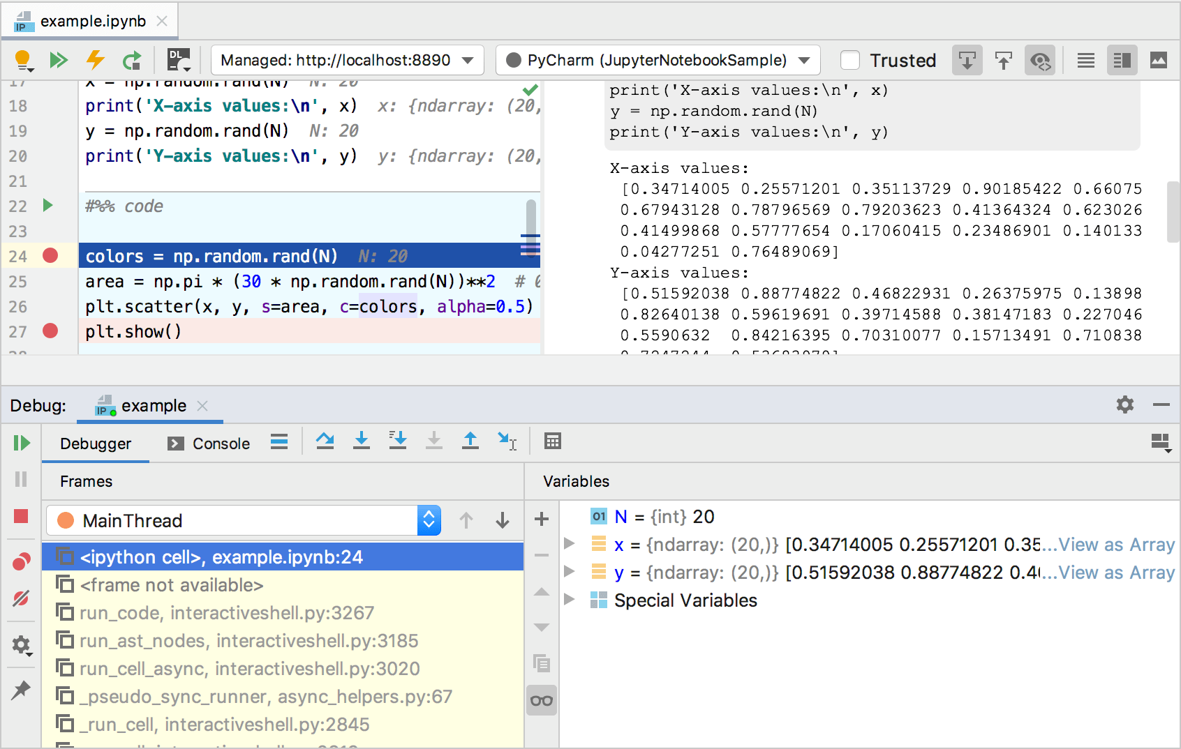 Run And Debug Jupyter Notebook Code Cells Pycharm