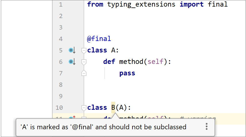 Inheriting a final class