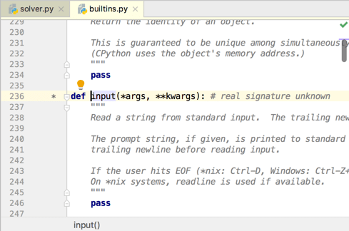 Code Reference Information Pycharm